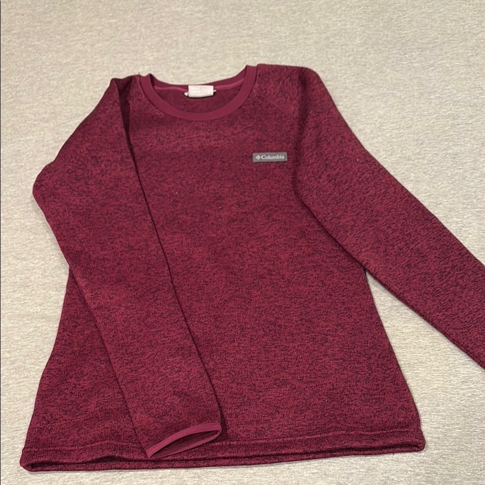 Columbia Burgundy Long Sleeve Top